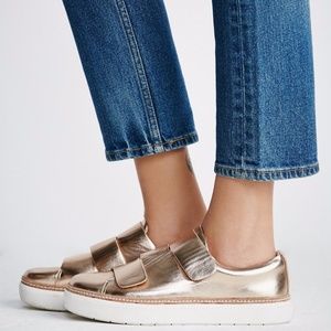 SILENT D + FREE PEOPLE VERGES ROSE GOLD SNEAKER